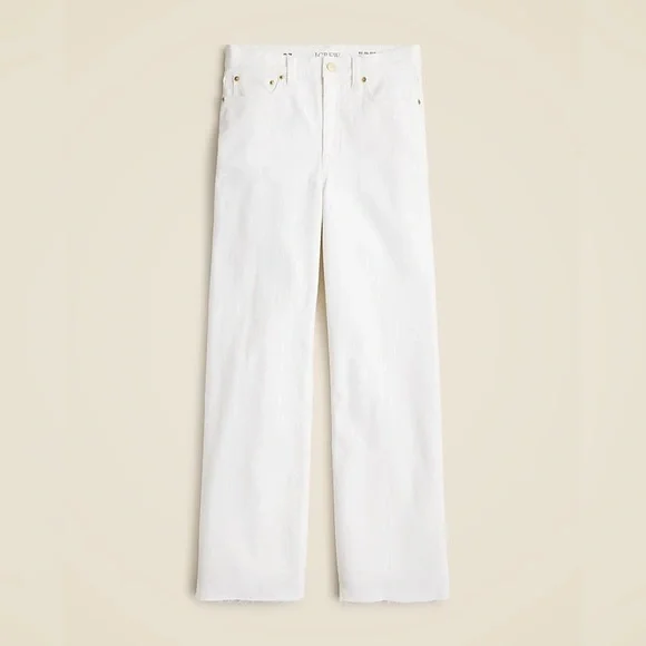 NWT J. Crew White High-Rise Slim-Wide Jean in 1996 semi-stretch Size 31 - Picture 8 of 8